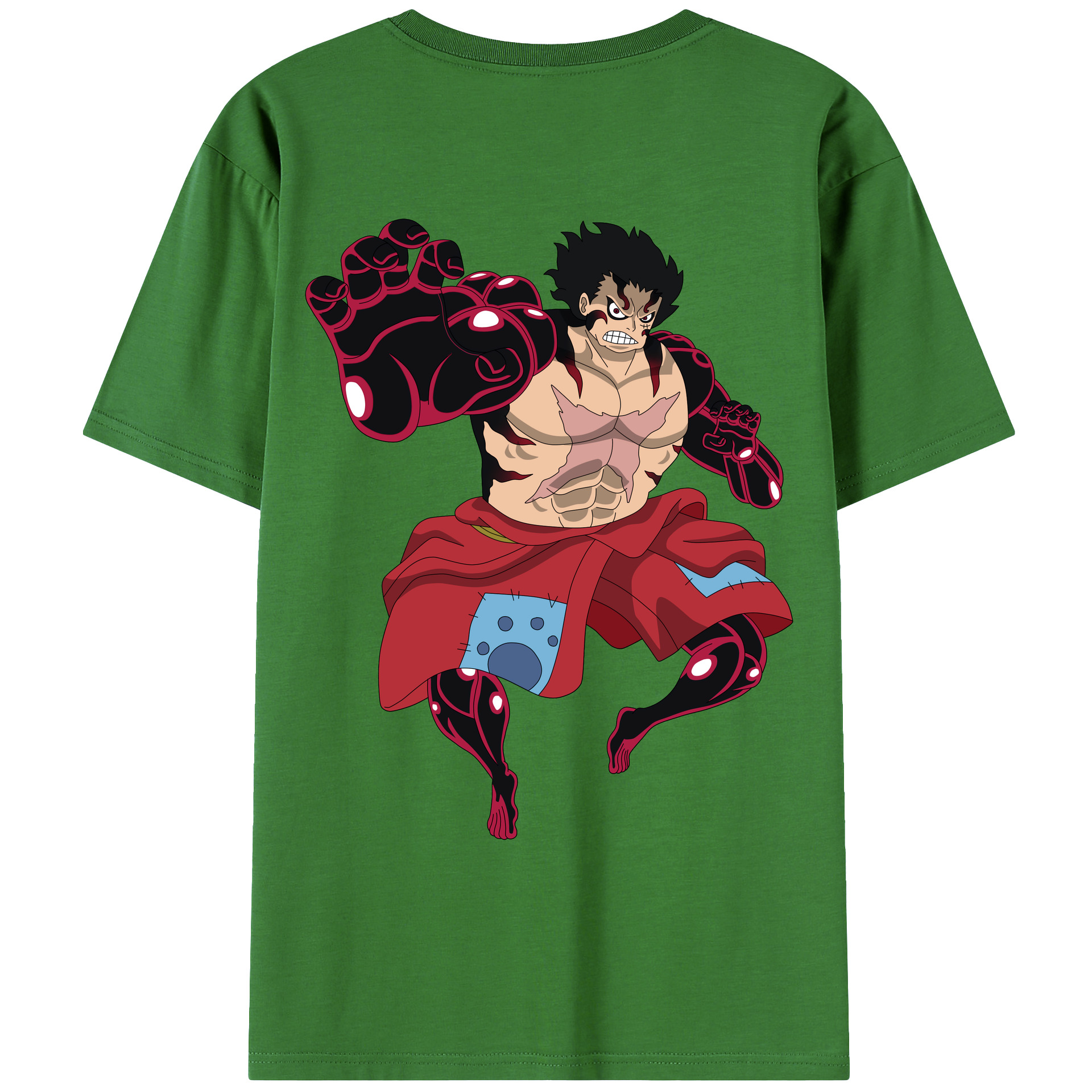 ワンピース モンキー・D・ルフィ ONE PIECE Monkey D. Luffy レディース半袖Tシャツ(バックプリント)